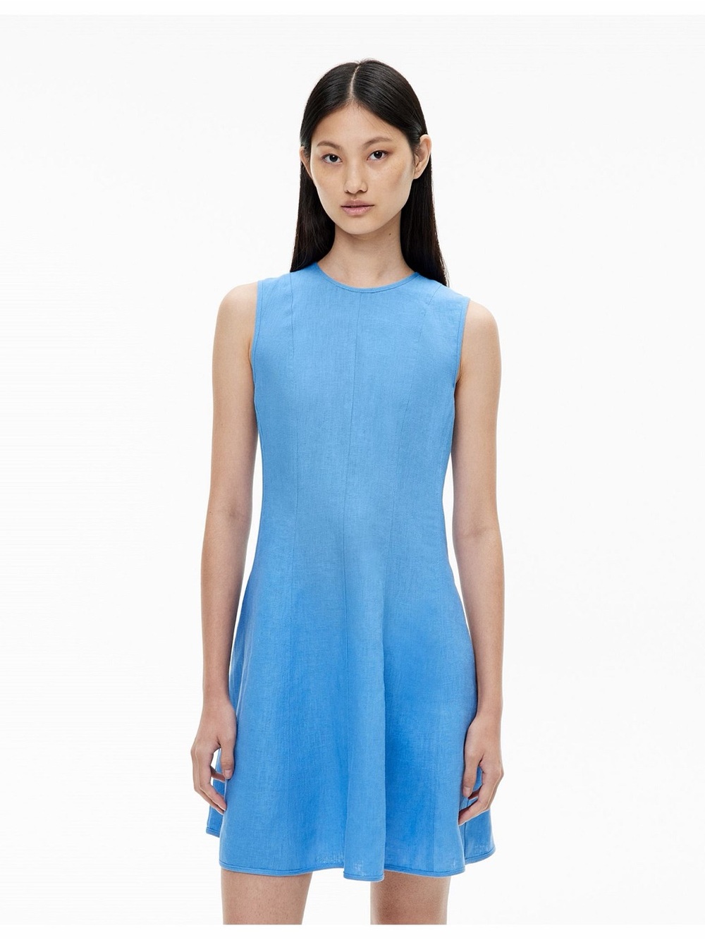 Witchery Sky-Blue Sleeveless A-Line Dress